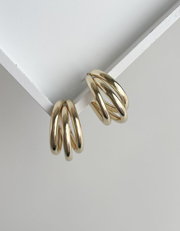 925純銀耳環 - 金屬多層次耳環 - 輕奓生活x平價飾品 | 迪希雅 deesir 飾品 💍