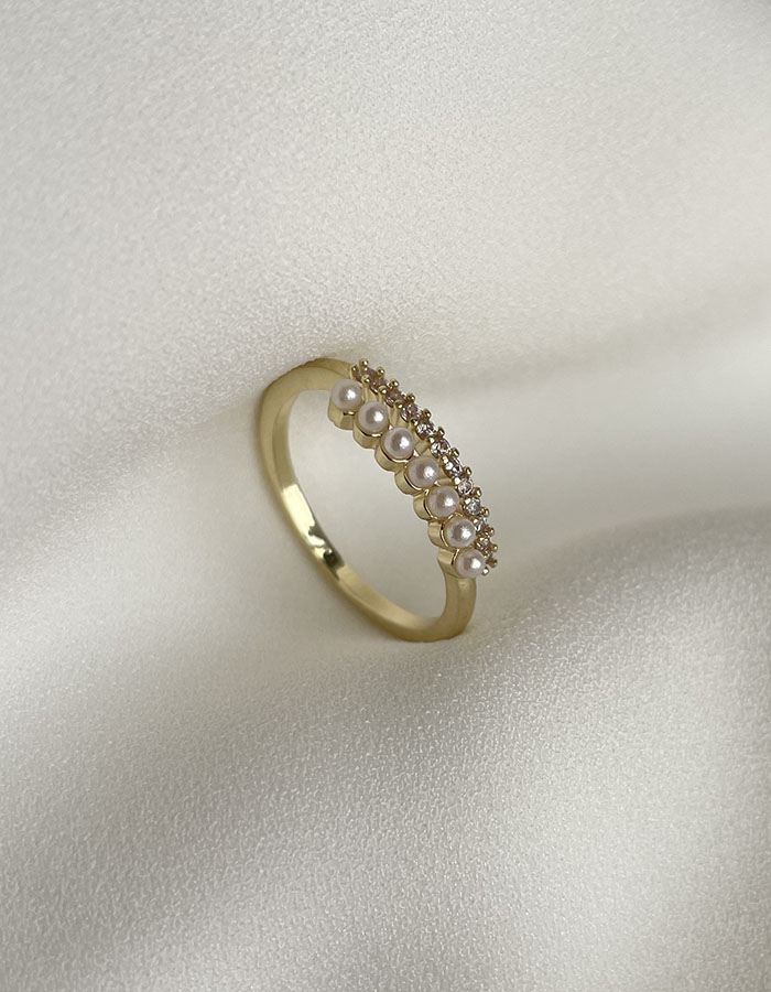 單戒指 - 巴洛克珍珠調節戒指 - 輕奓生活x平價飾品 | 迪希雅 deesir 飾品 💍