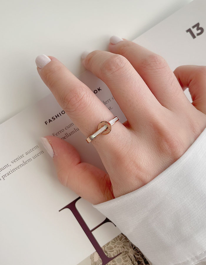 單戒指 - 扣頭造型鈦鋼戒指 - 輕奓生活x平價飾品 | 迪希雅 deesir 飾品 💍