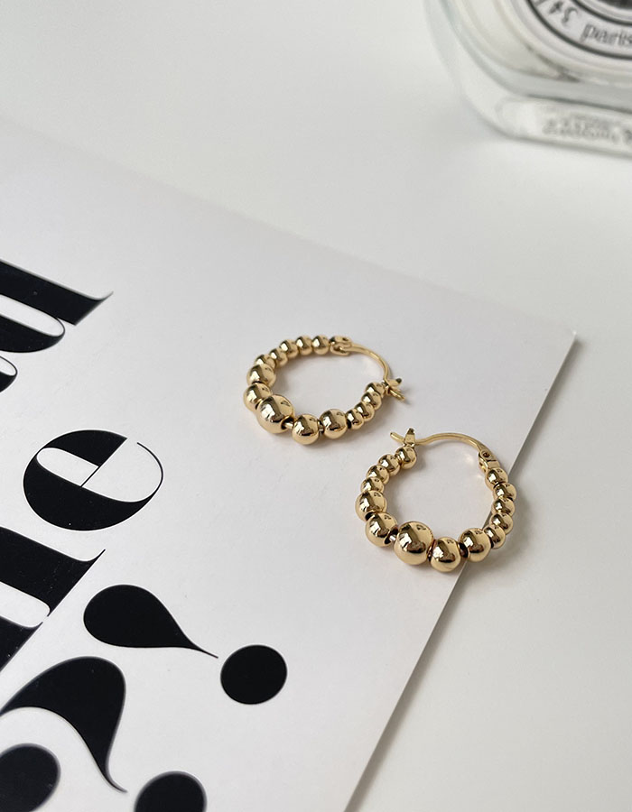小圓 - 金屬圓珠耳環 - 輕奓生活x平價飾品 | 迪希雅 deesir 飾品 💍
