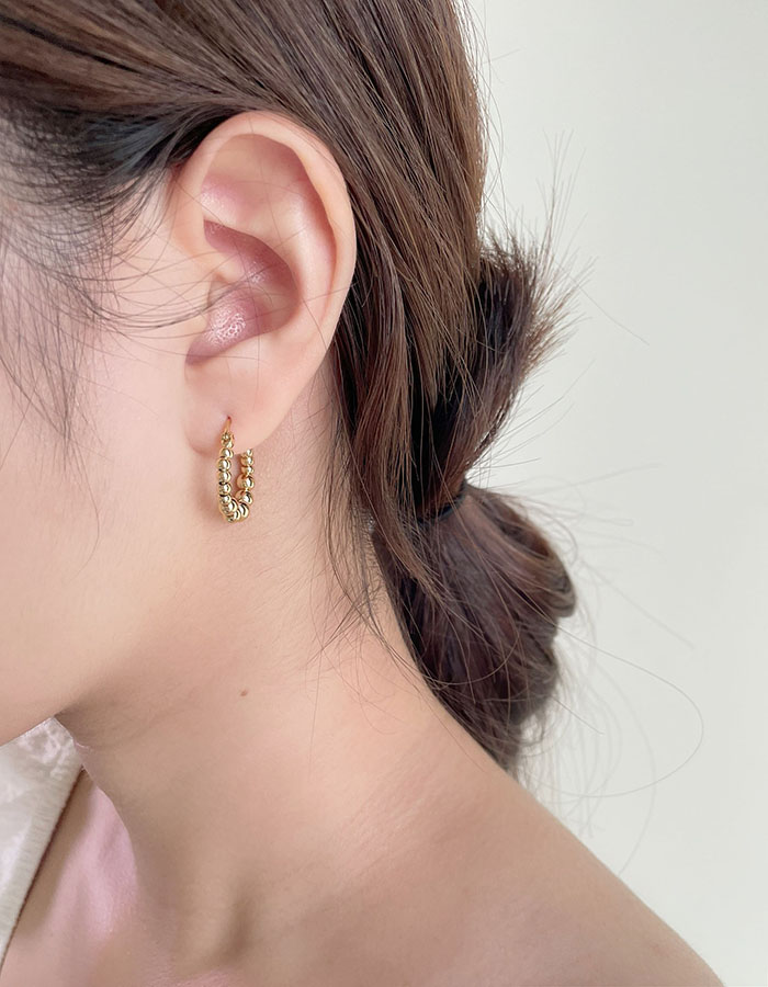 小圓 - 金屬圓珠耳環 - 輕奓生活x平價飾品 | 迪希雅 deesir 飾品 💍