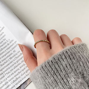 單戒指 - 弧形拼接細鍊條戒指 - 輕奓生活x平價飾品 | 迪希雅 deesir 飾品 💍