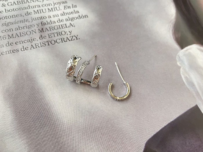 925純銀耳環 - 不對稱多圈耳環 - 輕奓生活x平價飾品 | 迪希雅 deesir 飾品 💍