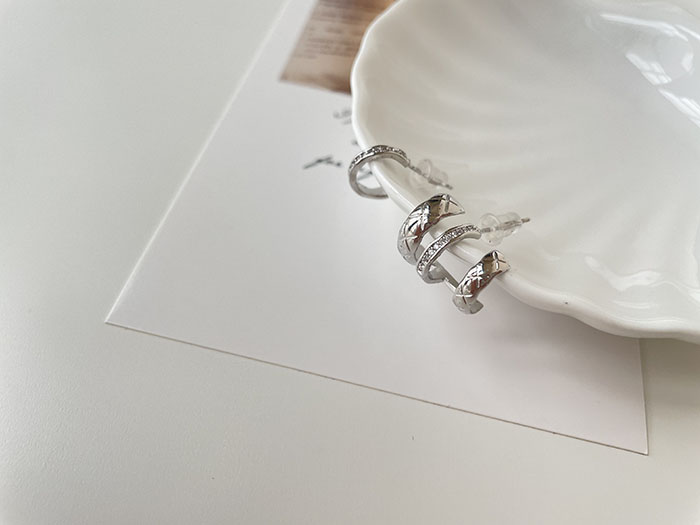 925純銀耳環 - 不對稱多圈耳環 - 輕奓生活x平價飾品 | 迪希雅 deesir 飾品 💍