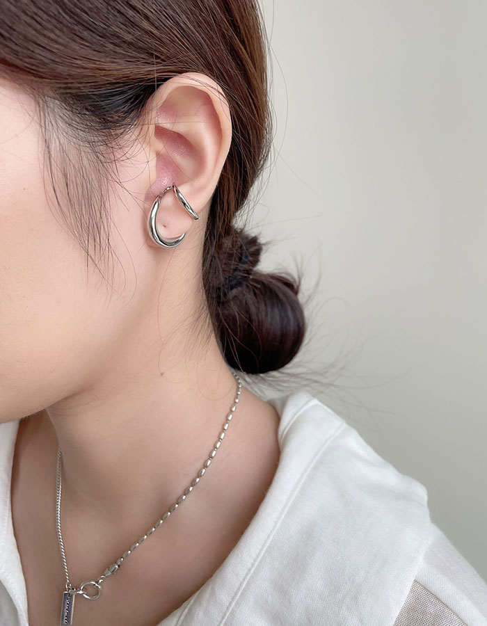 耳骨夾 - [2色]歐美亮感雙環造型耳骨夾 - 輕奓生活x平價飾品 | 迪希雅 deesir 飾品 💍