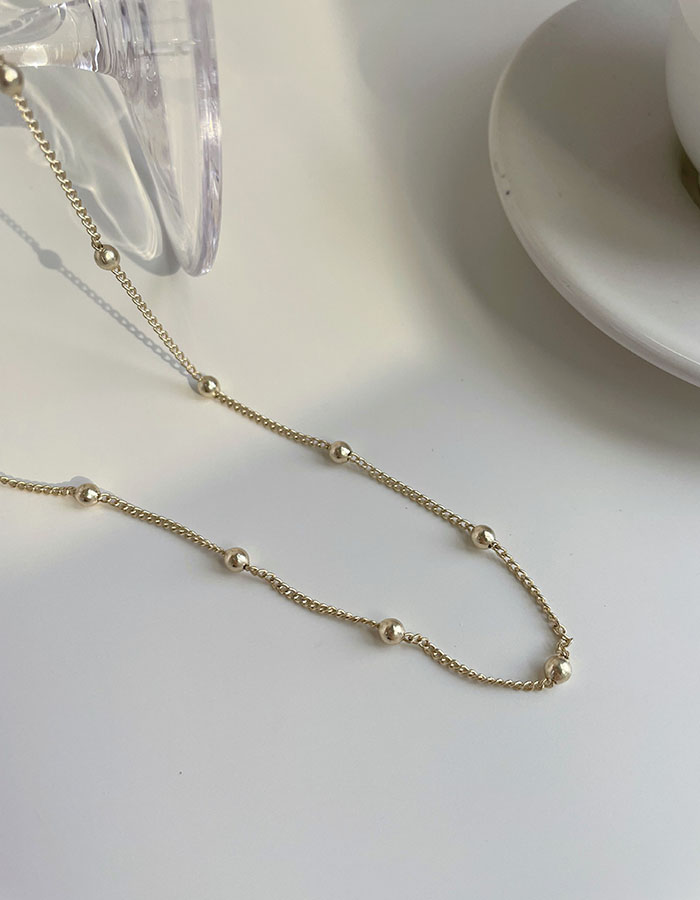 鎖骨鍊｜短 - 極細小圓珠項鍊 - 輕奓生活x平價飾品 | 迪希雅 deesir 飾品 💍