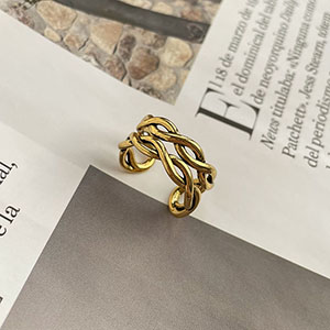 單戒指 - 歐美麻花可調戒指 - 輕奓生活x平價飾品 | 迪希雅 deesir 飾品 💍