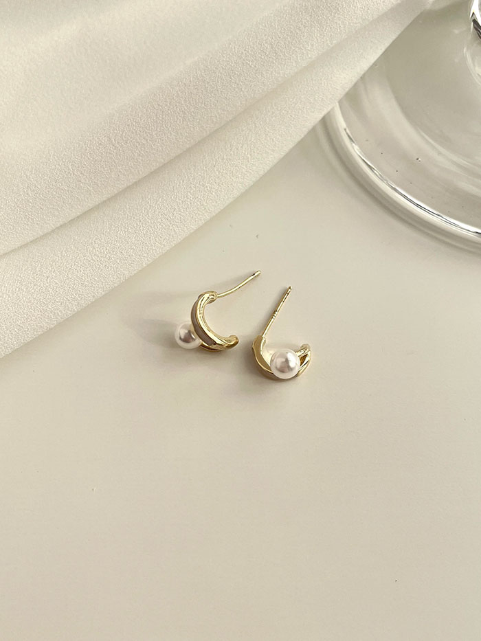 針式 - 滴釉珍珠耳環 - 輕奓生活x平價飾品 | 迪希雅 deesir 飾品 💍