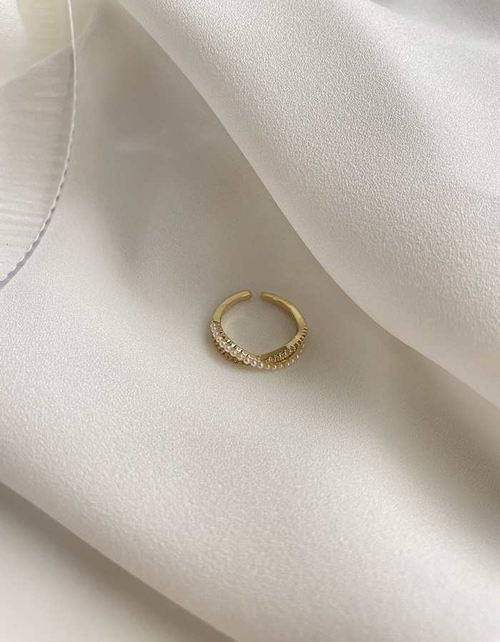 單戒指 - 鏤空麻花水鑽戒指 - 飾品調色盤 | 迪希雅 deesir