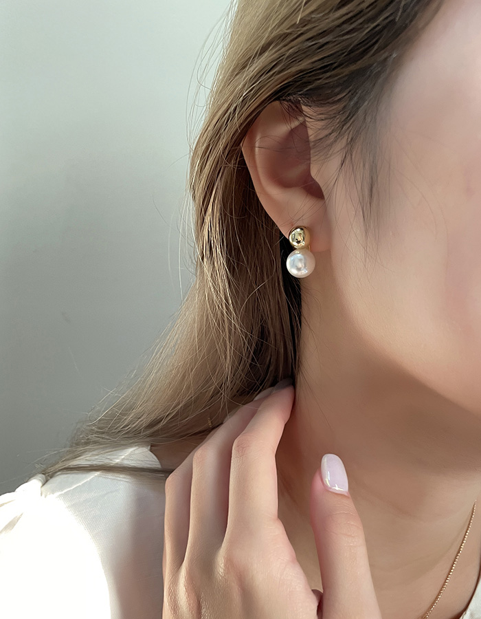 針式 - 唯美雙珠珍珠耳環 - 輕奓生活x平價飾品 | 迪希雅 deesir 飾品 💍