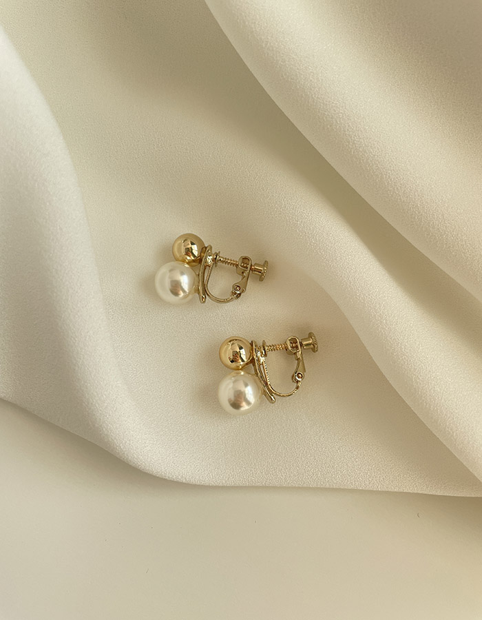 耳夾 - 唯美雙珠珍珠耳夾 - 輕奓生活x平價飾品 | 迪希雅 deesir 飾品 💍