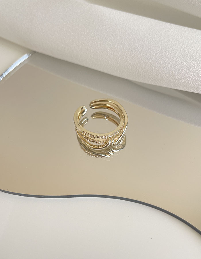 單戒指 - 法式線條扭結可調戒指 - 輕奓生活x平價飾品 | 迪希雅 deesir 飾品 💍
