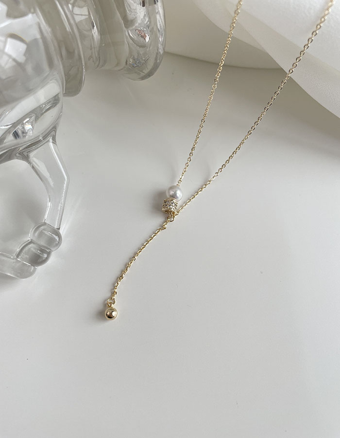 鎖骨鍊｜短 - 氣質珍珠鋯石鎖骨鍊 - 輕奓生活x平價飾品 | 迪希雅 deesir 飾品 💍