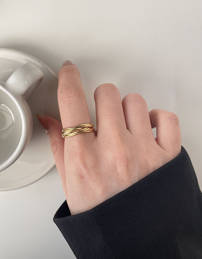單戒指 - 麻花環繞戒指 - 輕奓生活x平價飾品 | 迪希雅 deesir 飾品 💍